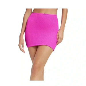 NWT Good American Hawaiian Pink Good Always Fits Swim Skirt, Size 1-2 (3)